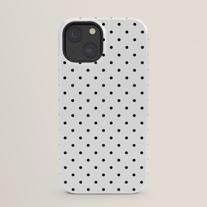 Small Black Polka dots Background iPhone Case Gallery Image 29