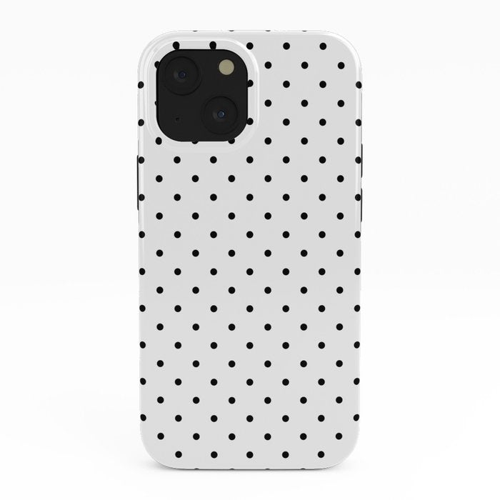 Small Black Polka dots Background iPhone Case Gallery Image 38