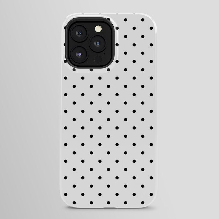 Small Black Polka dots Background iPhone Case Gallery Image 24