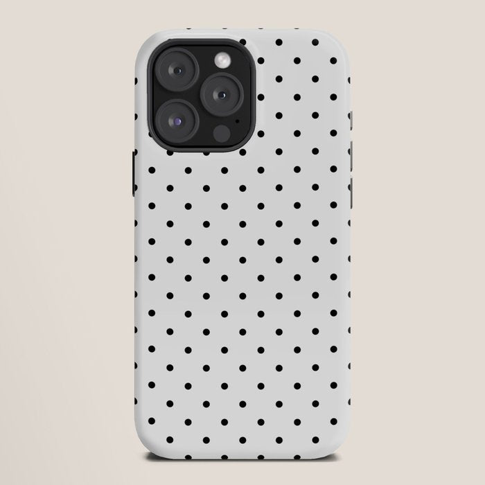 Small Black Polka dots Background iPhone Case Gallery Image 12