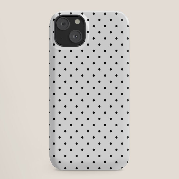 Small Black Polka dots Background iPhone Case Gallery Image 18