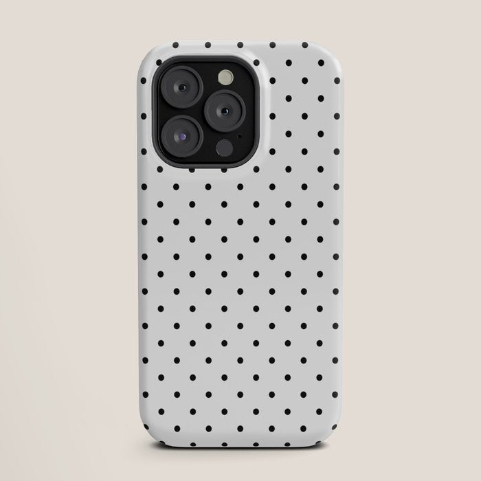 Small Black Polka dots Background iPhone Case Gallery Image 19