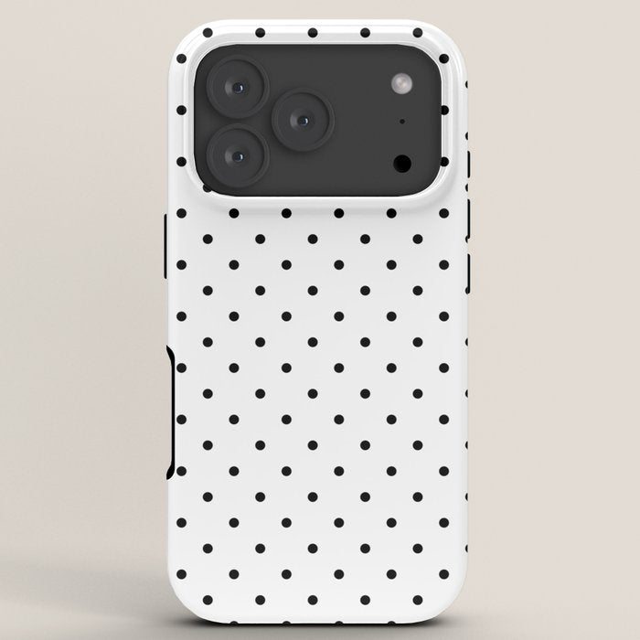 Small Black Polka dots Background iPhone Case Gallery Image 7