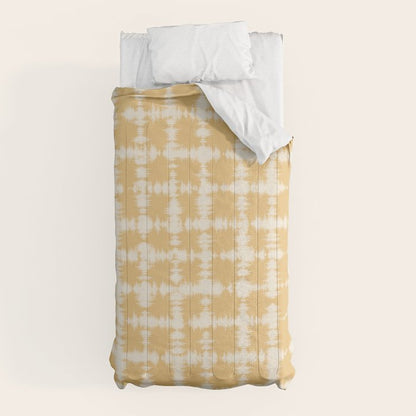 Tie dye checked in yellow Comforter Gallery Image 5