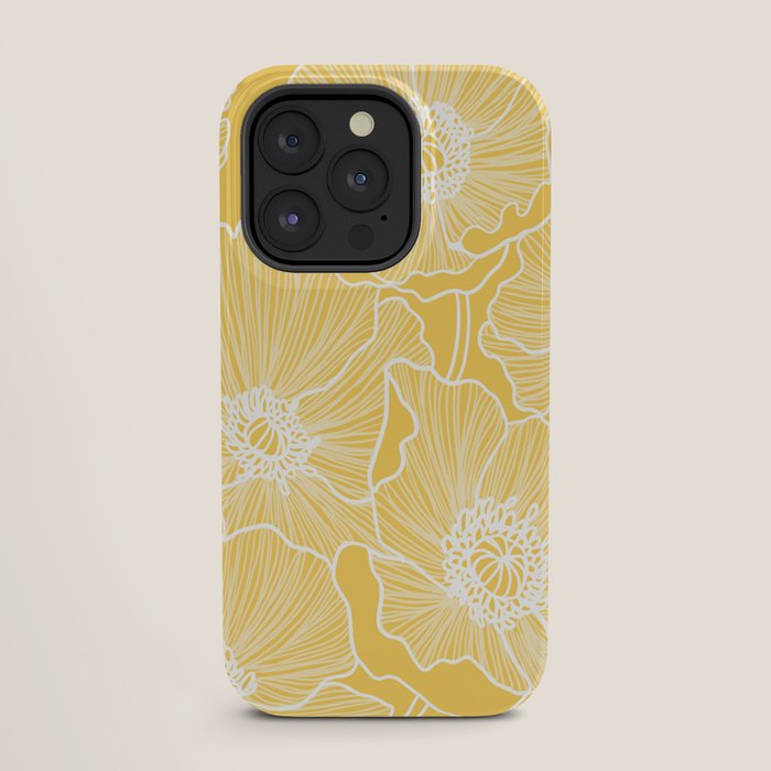 Sunshine Yellow Poppies iPhone Case Gallery Image 27