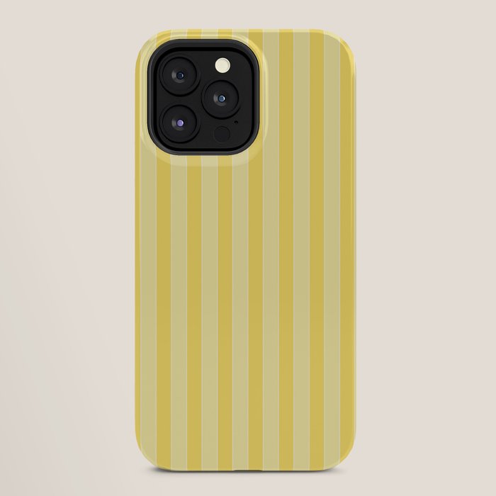Contemporary Cottage Stripes Vertical Pattern in Yellow and White iPhone Case Gallery Image 28