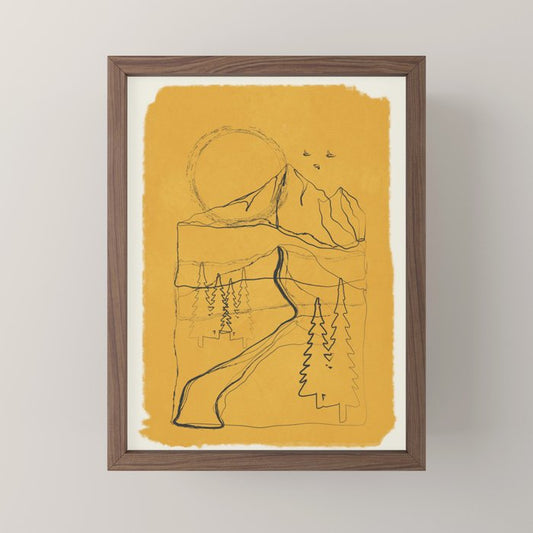 Minimalist Mountains 3 Mini Art Print Gallery Image 2