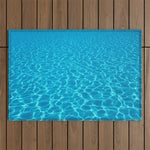 Swimming pool water sun reflection. Ripple Water. Outdoor Rug Gallery Image 1