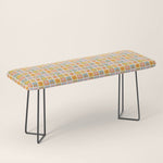 Colorful vintage happy children art mosaic pattern Bench Gallery Image 1