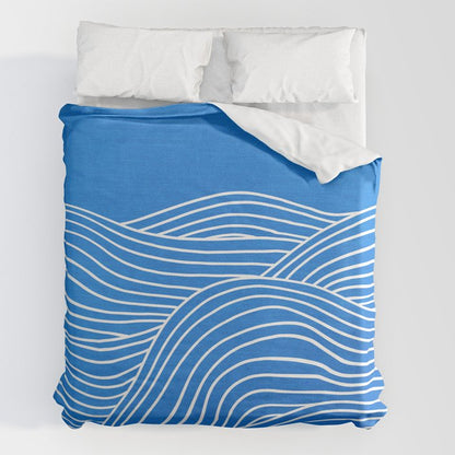 French Blue Ocean Waves Duvet Cover Gallery Image 7