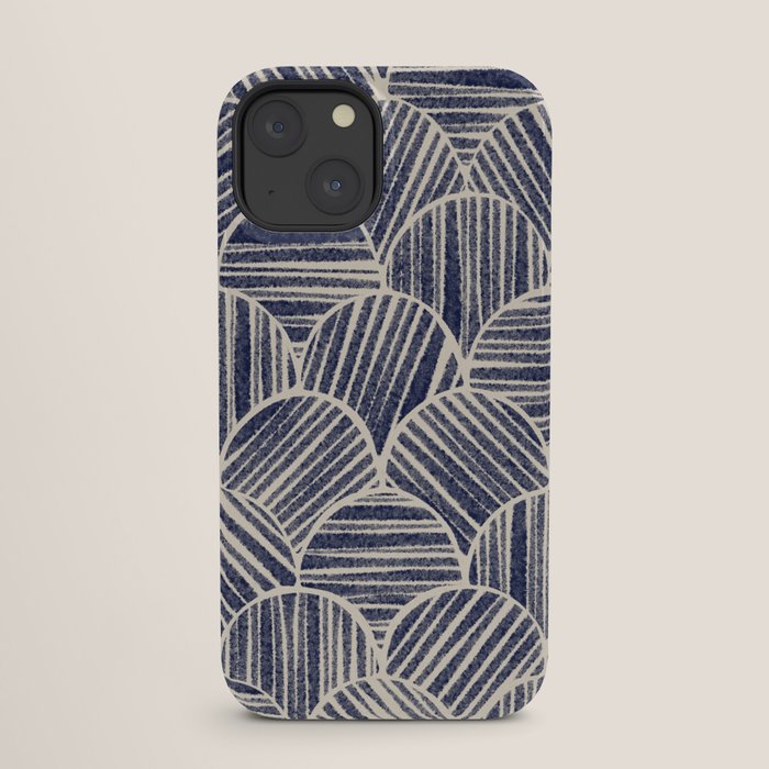 Navy Blue Striped Pattern #2 iPhone Case Gallery Image 25