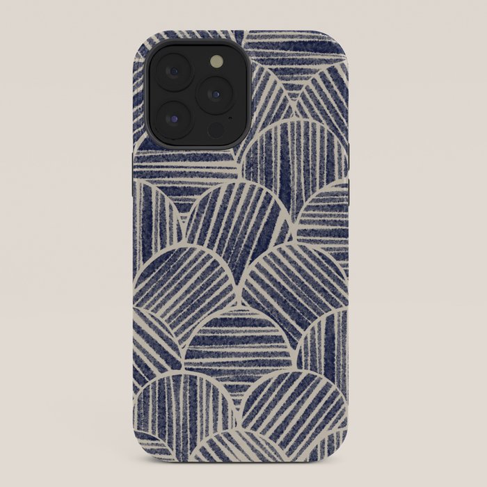 Navy Blue Striped Pattern #2 iPhone Case Gallery Image 36