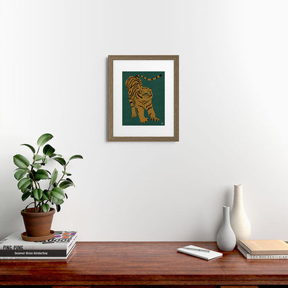 Tiger Doesn't Lose Sleep Framed Art Print Gallery Image 53