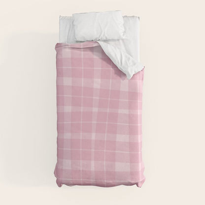 Wavy Plaid Pink Duvet Cover Gallery Image 9