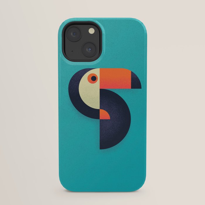 Toucan Geometric - Aqua iPhone Case Gallery Image 29