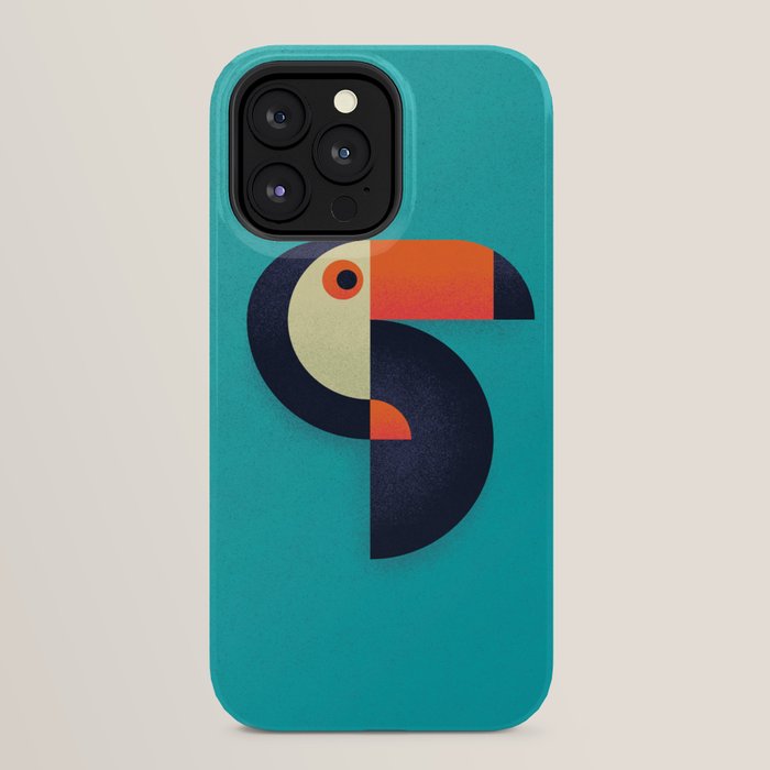 Toucan Geometric - Aqua iPhone Case Gallery Image 32