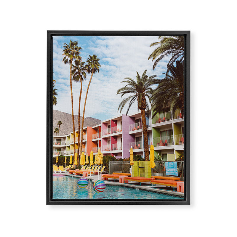 Palm Springs Pool Day VII Framed Canvas Print Gallery Image 5
