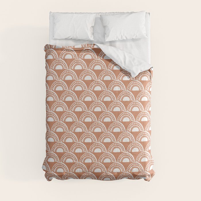 Sunshine and Rainbows . Terra Cotta Comforter Gallery Image 3