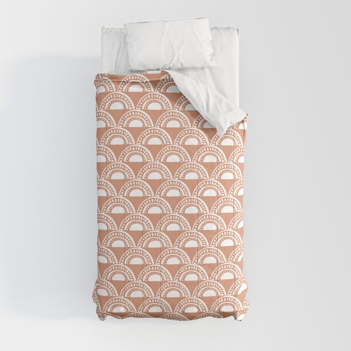 Sunshine and Rainbows . Terra Cotta Comforter Gallery Image 4