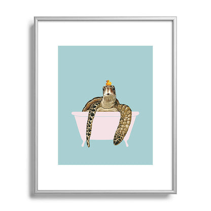 Sea Turtle in Bathtub Framed Art Print Gallery Image 131