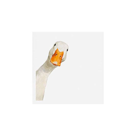 Sneaky White Duck Art Print Gallery Image 2