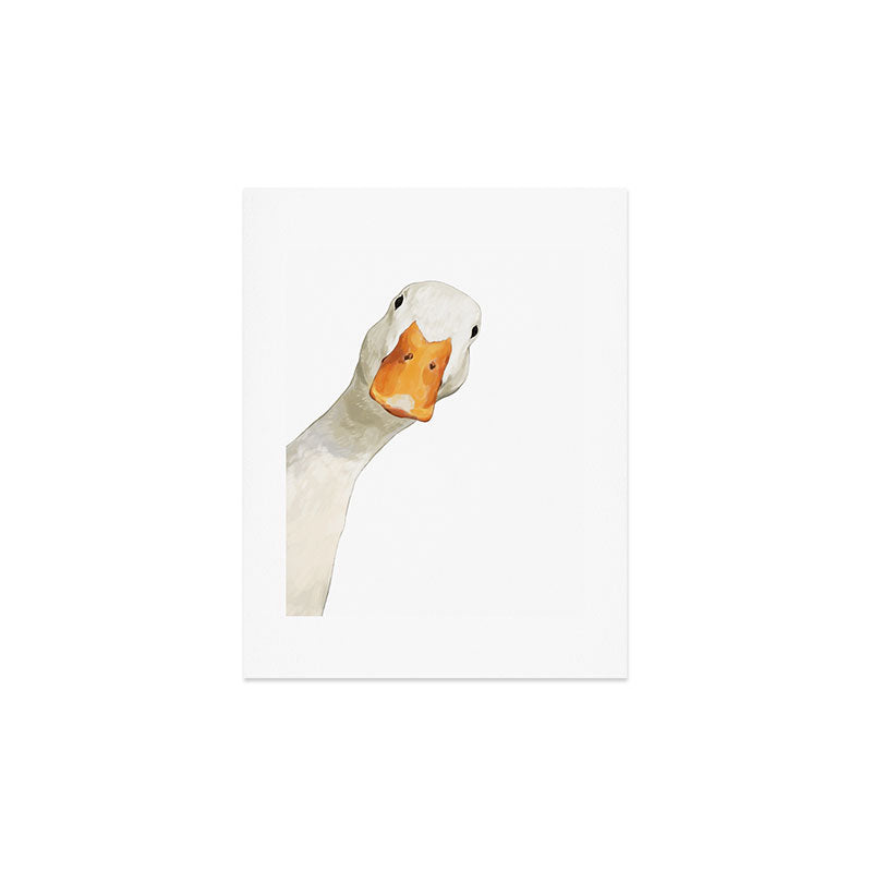 Sneaky White Duck Art Print Gallery Image 4