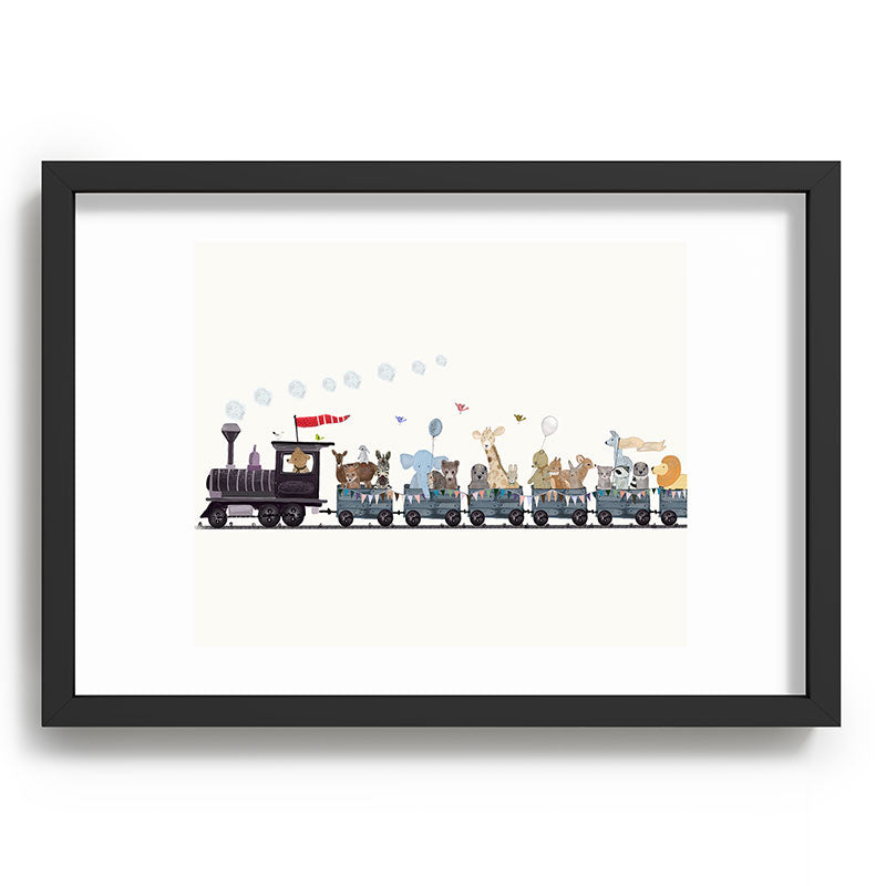 big little nursery nature train Framed Art Print Gallery Image 81
