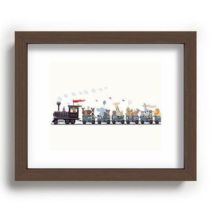 big little nursery nature train Framed Art Print Gallery Image 88