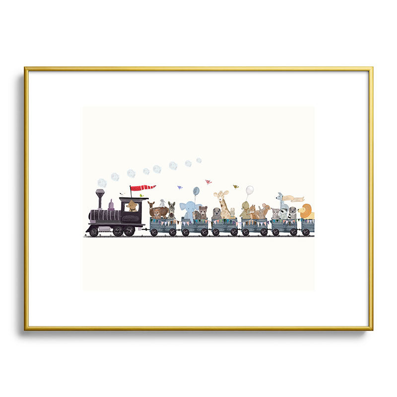 big little nursery nature train Framed Art Print Gallery Image 125