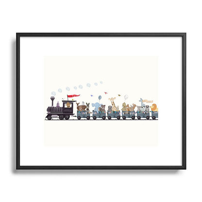 big little nursery nature train Framed Art Print Gallery Image 112
