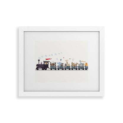 big little nursery nature train Framed Art Print Gallery Image 75