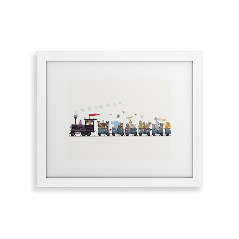 big little nursery nature train Framed Art Print Gallery Image 70
