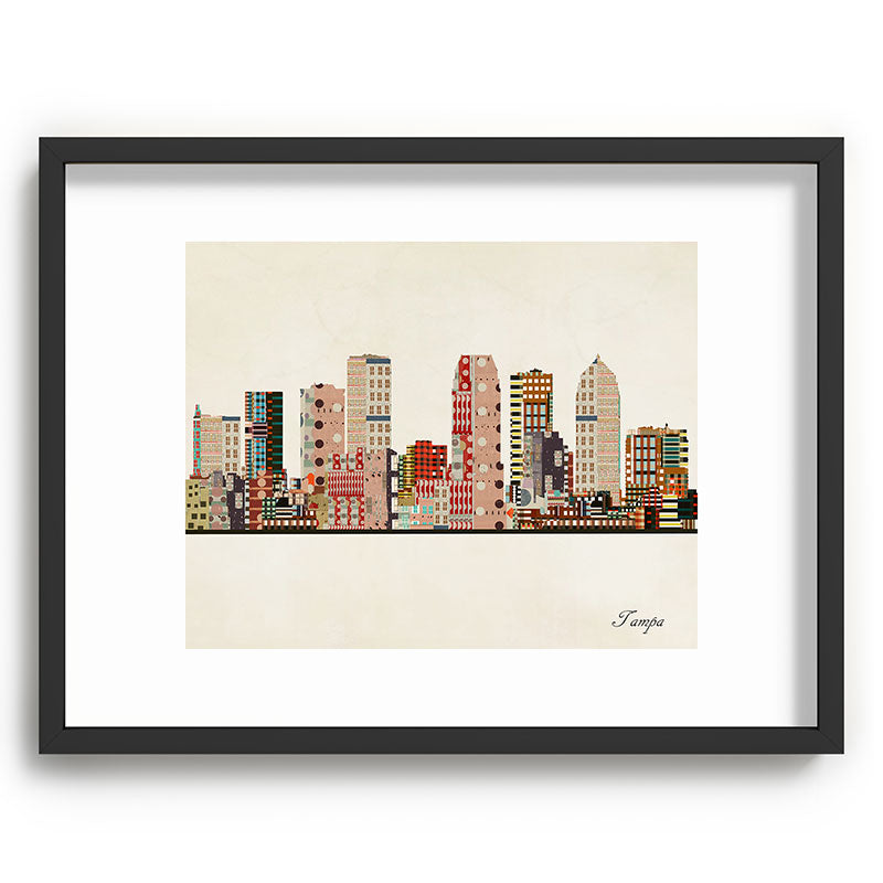 tampa skyline Framed Art Print Gallery Image 83