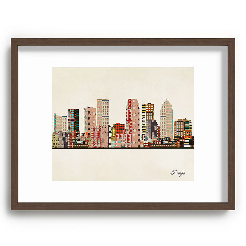 tampa skyline Framed Art Print Gallery Image 92