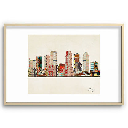 tampa skyline Framed Art Print Gallery Image 102