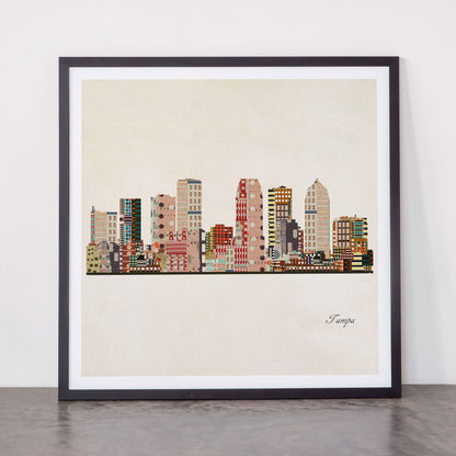 tampa skyline Framed Art Print Gallery Image 55