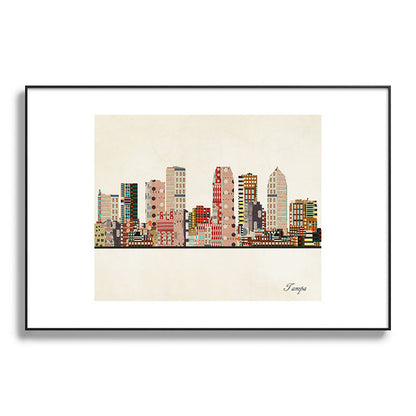 tampa skyline Framed Art Print Gallery Image 119