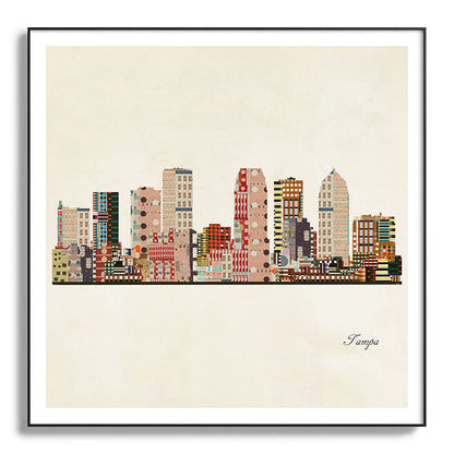 tampa skyline Framed Art Print Gallery Image 130