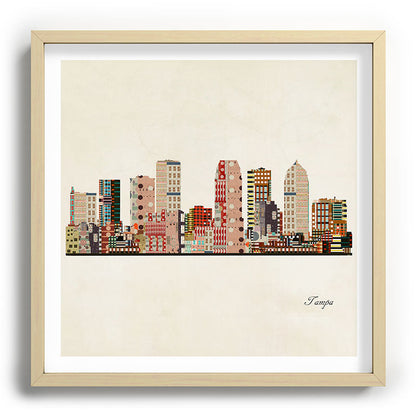 tampa skyline Framed Art Print Gallery Image 109