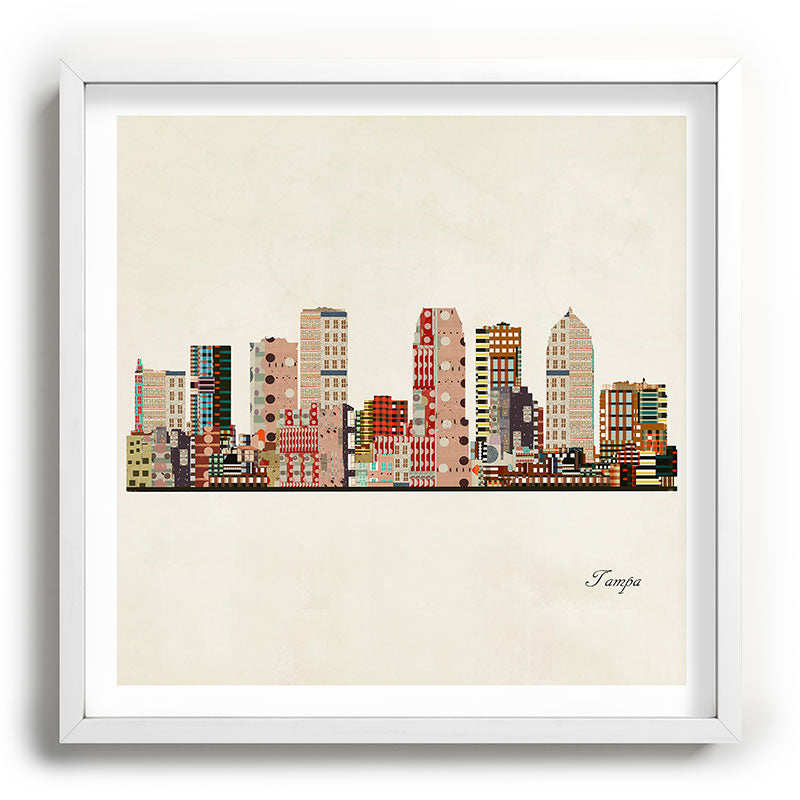 tampa skyline Framed Art Print Gallery Image 118