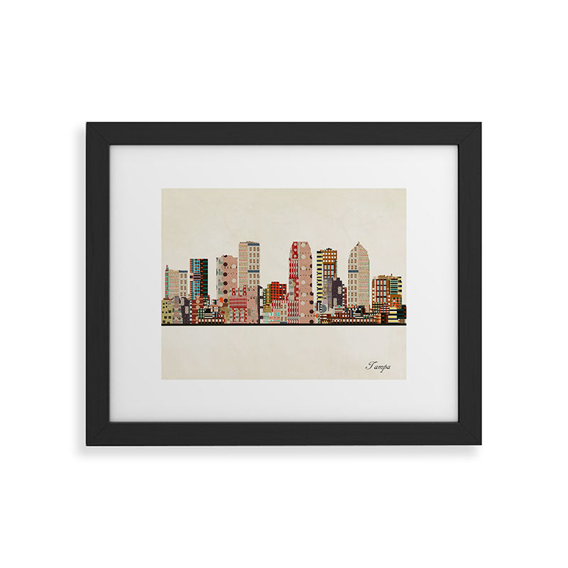 tampa skyline Framed Art Print Gallery Image 44