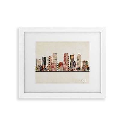 tampa skyline Framed Art Print Gallery Image 70