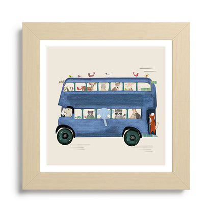 the big blue bus Framed Art Print Gallery Image 68