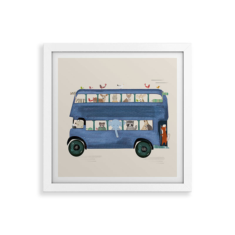 the big blue bus Framed Art Print Gallery Image 82
