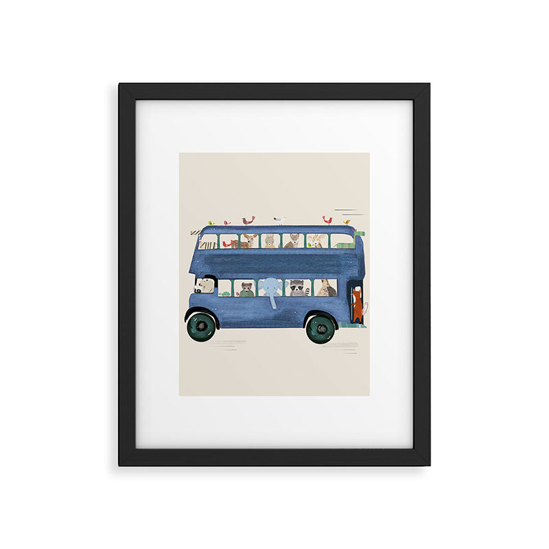 the big blue bus Framed Art Print Gallery Image 5