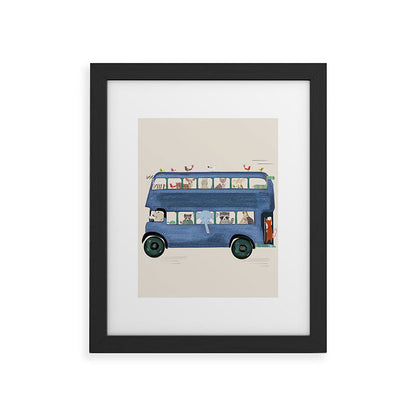the big blue bus Framed Art Print Gallery Image 47