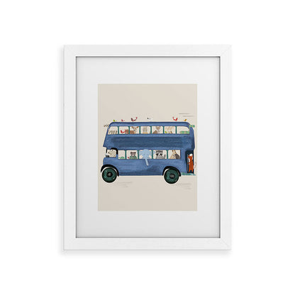 the big blue bus Framed Art Print Gallery Image 70