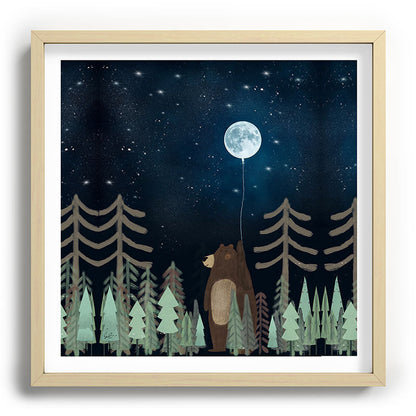 the moon balloon Framed Art Print Gallery Image 109