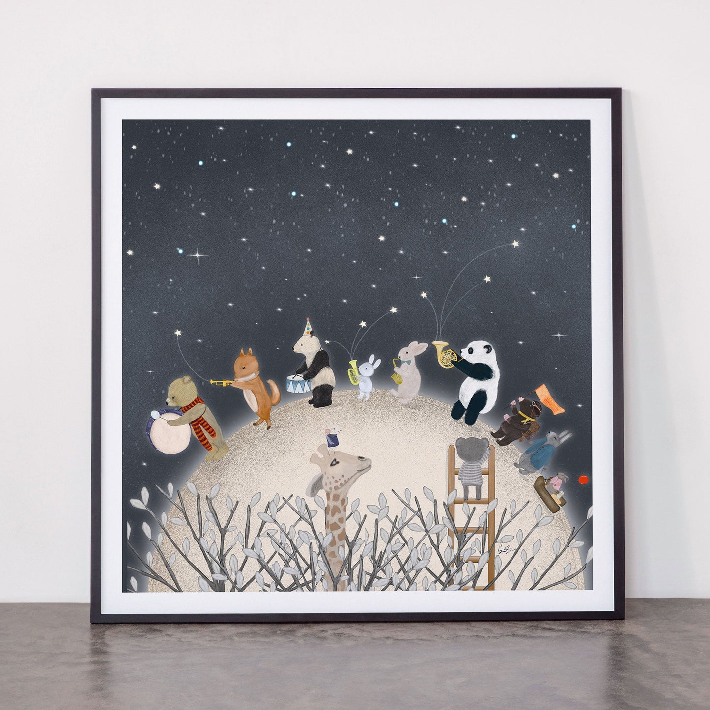 the moon song Framed Art Print Gallery Image 11