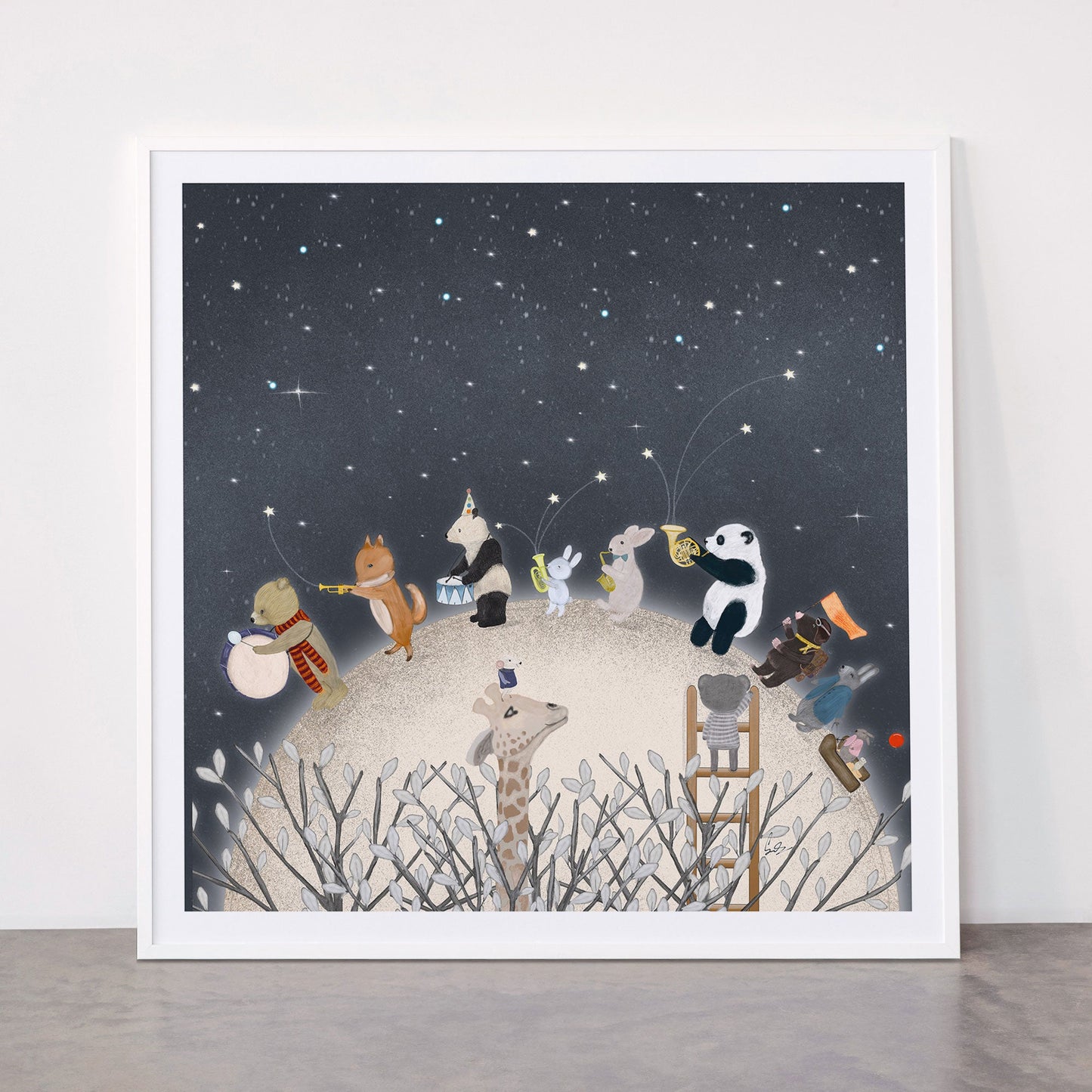 the moon song Framed Art Print Gallery Image 43